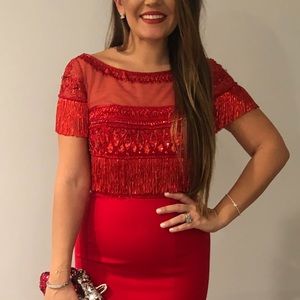 Sherri hill 50539 two piece gown size 4